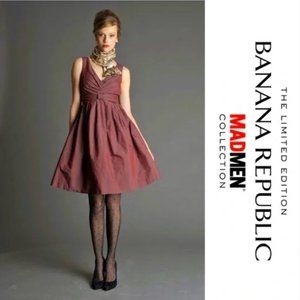 Banana Republic The Mad Men Collection Betty Draper Fit Flare Dress Size 4